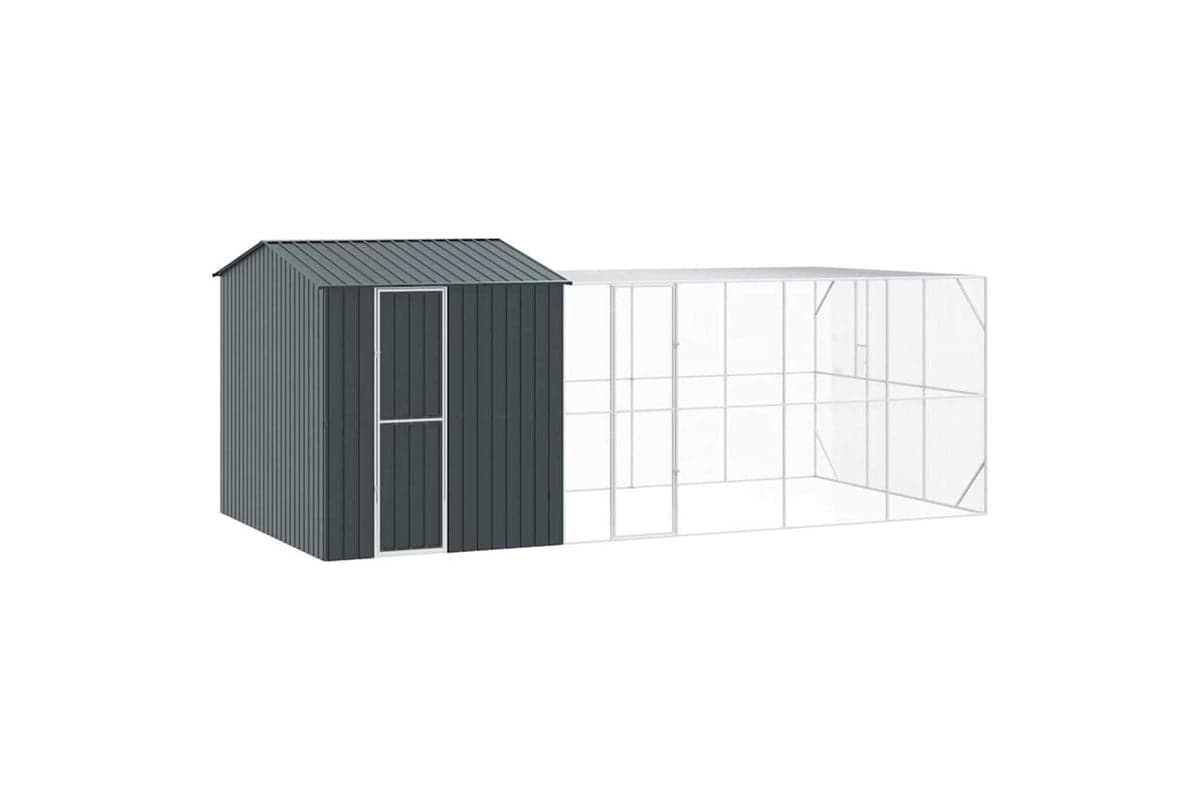 Vidaxl Bird Cage Anthracite 635 X 304 X 247 Cm Galvanised Steel