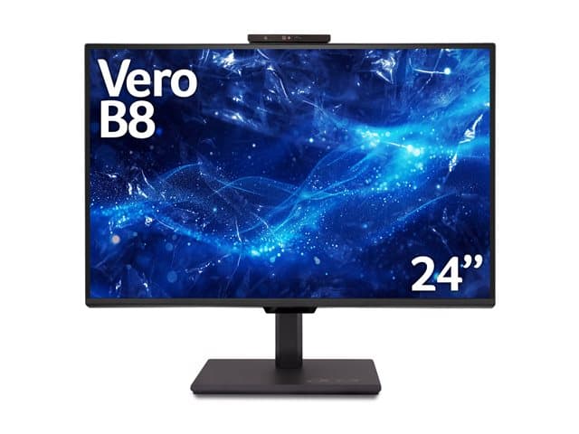 ACER - Vero B248Y Gbemiqprcuzx - B8 Series - LCD monitor - 24" (23.8" viewable) - 1920 x 1080 Full HD (1080p) - 300 cd/m² - HDR10 - 4 ms - HDMI, DisplayPort, USB-C - speakers - black