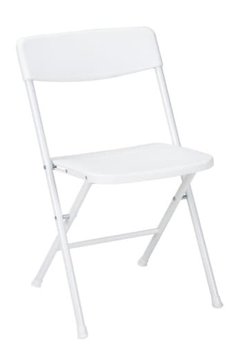 Cosco resin folding chair  4-pack-White | 37825WHT4E