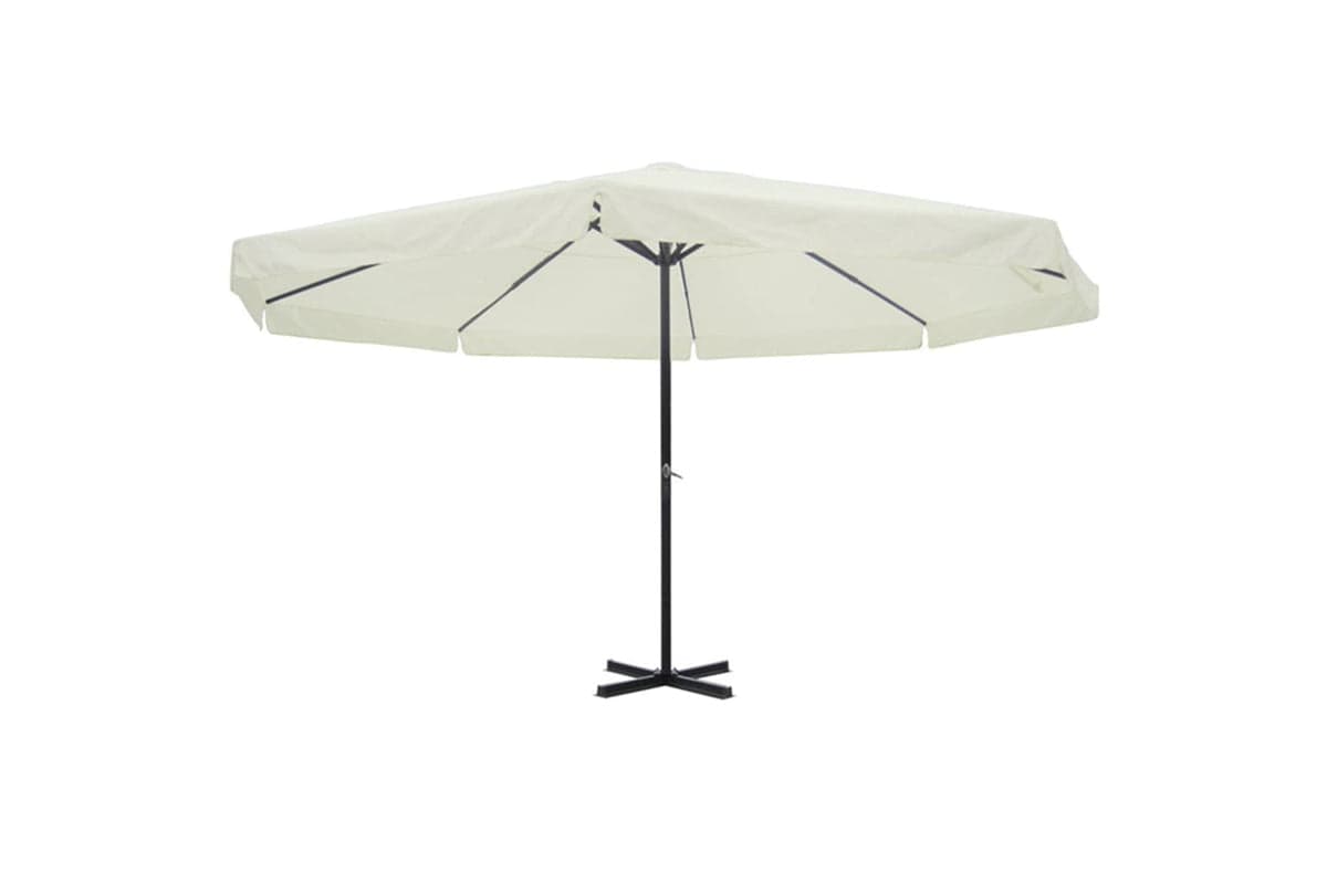 vidaXL 40301 Parasol White Aluminium 500cm