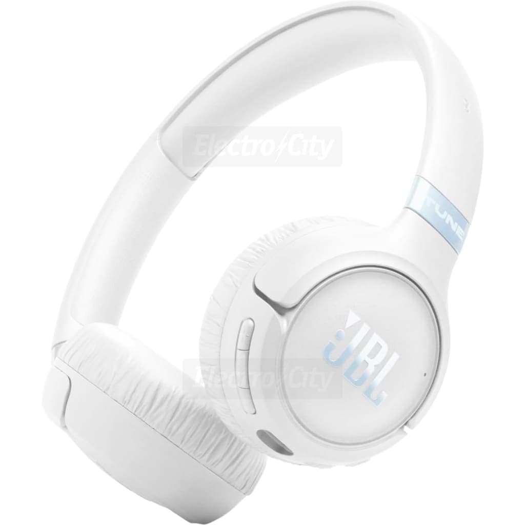 JBL Tune 680NC Adaptive Noise-Cancelling On-Ear Headphones | White
