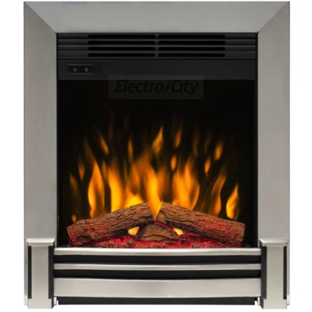 Dimplex Elva Inset Electric Fire with Optiflame | Brushed Chrome