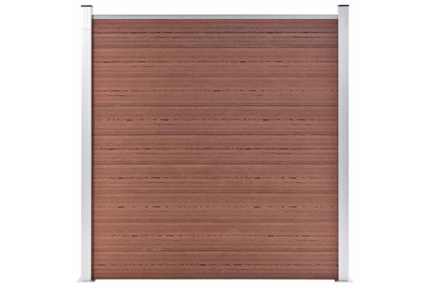vidaXL 49066 Garden Fence Wpc 180x186cm Brown
