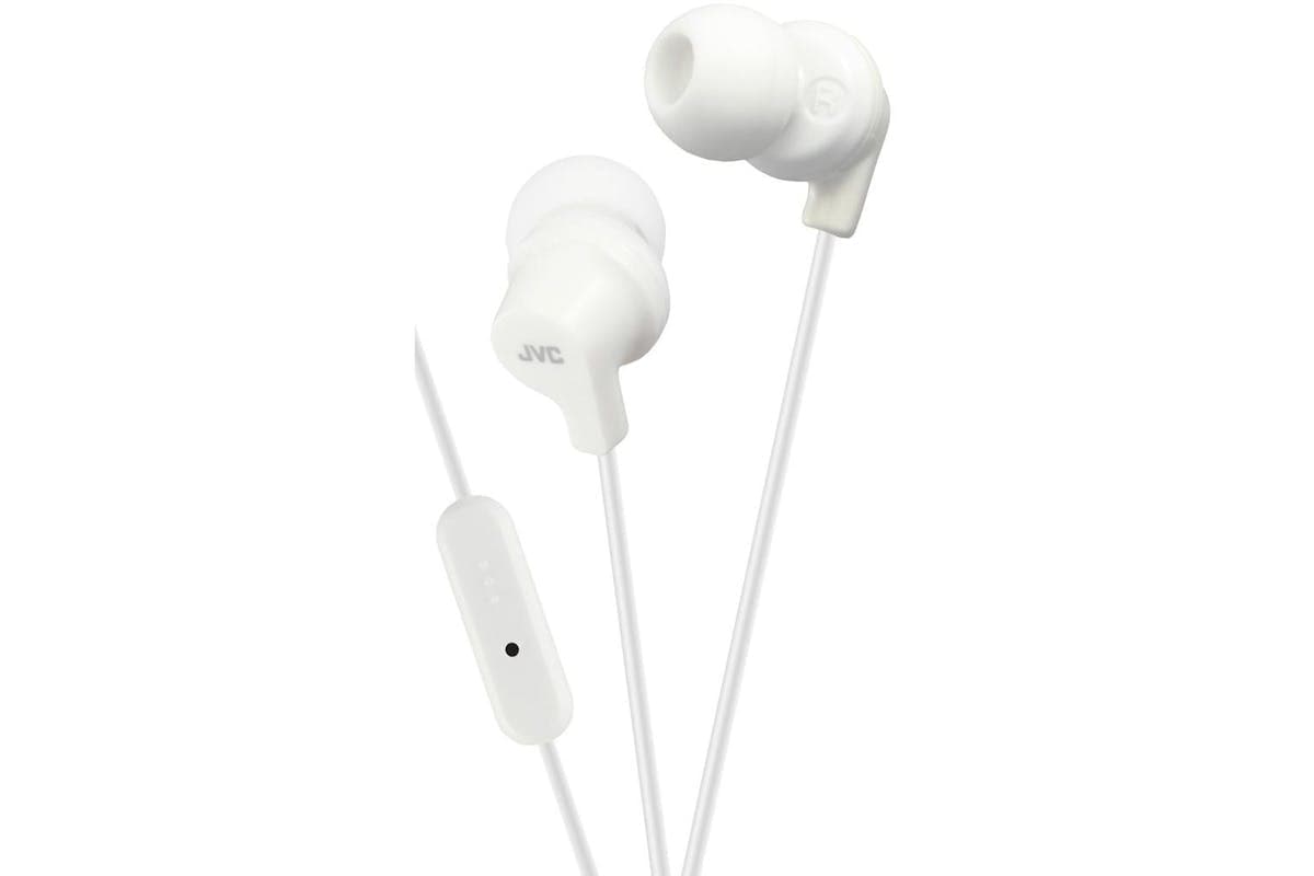 Jvc White Earbud Usb-c - Push Button On Off Mic Remote Control -ipx2 Sweat Splashproof