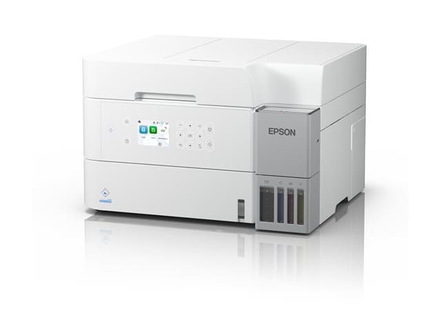 EPSON - EcoTank ET-3956 - Multifunction printer - colour - ink-jet - ITS - A4 (210 x 297 mm) (original) - A4/Letter (media) - up to 18 ppm (printing) - 250 sheets - Wi-Fi(ac), USB, LAN - white