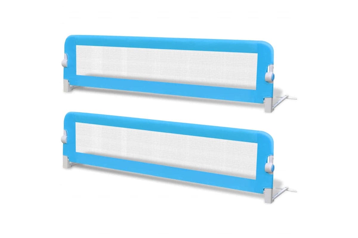 Vidaxl Toddler Safety Bed Rail 2 Pcs Blue 150x42 Cm