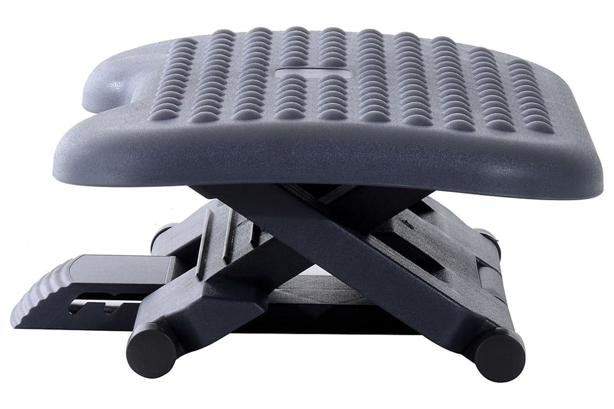Homcom Foot Rest for Under Desk | Grey/Black