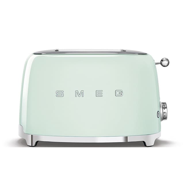 Smeg 50's Retro style 2 Slice Pastel Green Toaster | TSF01PGUK