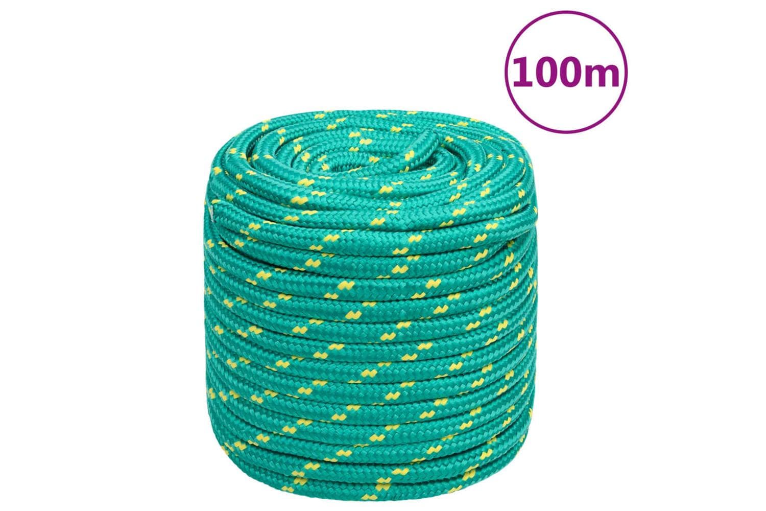 vidaXL 152733 Boat Rope Green 16mm 100 M Polypropylene