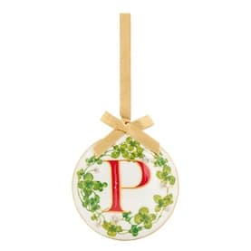 Enamel Letter P Decoration
