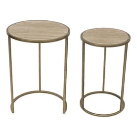 Arlo Round Nested Table Two-Piece Set