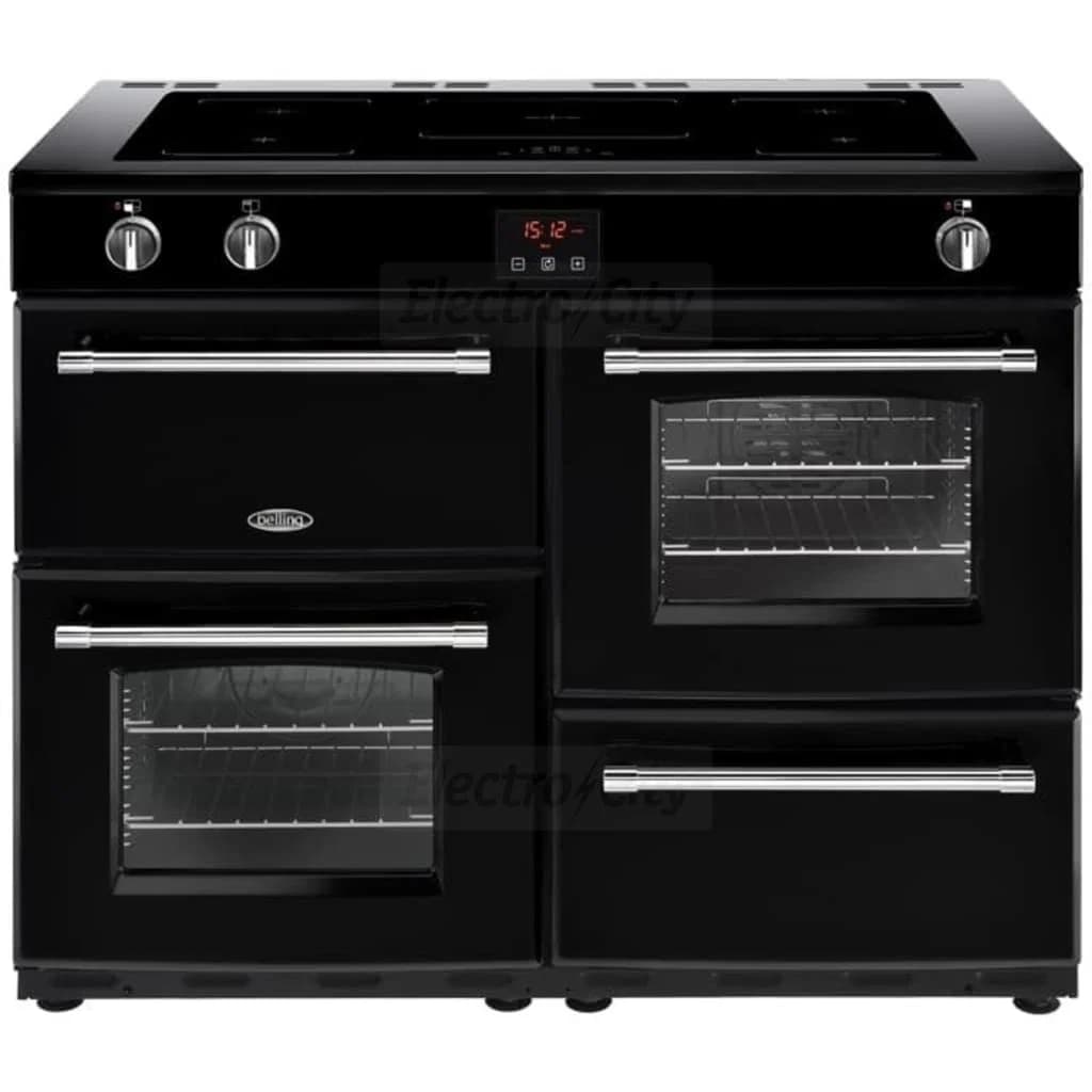 Belling Farmhouse 110cm Induction Range Cooker | Black