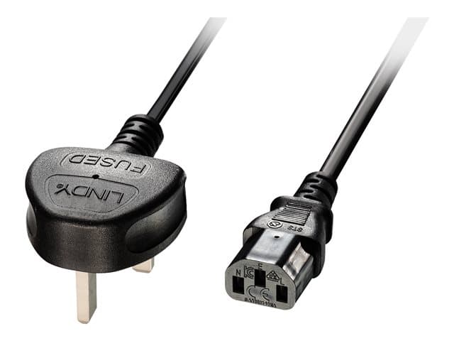 Lindy - power cable - power IEC 60320 C13 to BS 1363 - 5 m