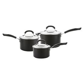 Total Hard Anodized 3 Piece Saucepan Set