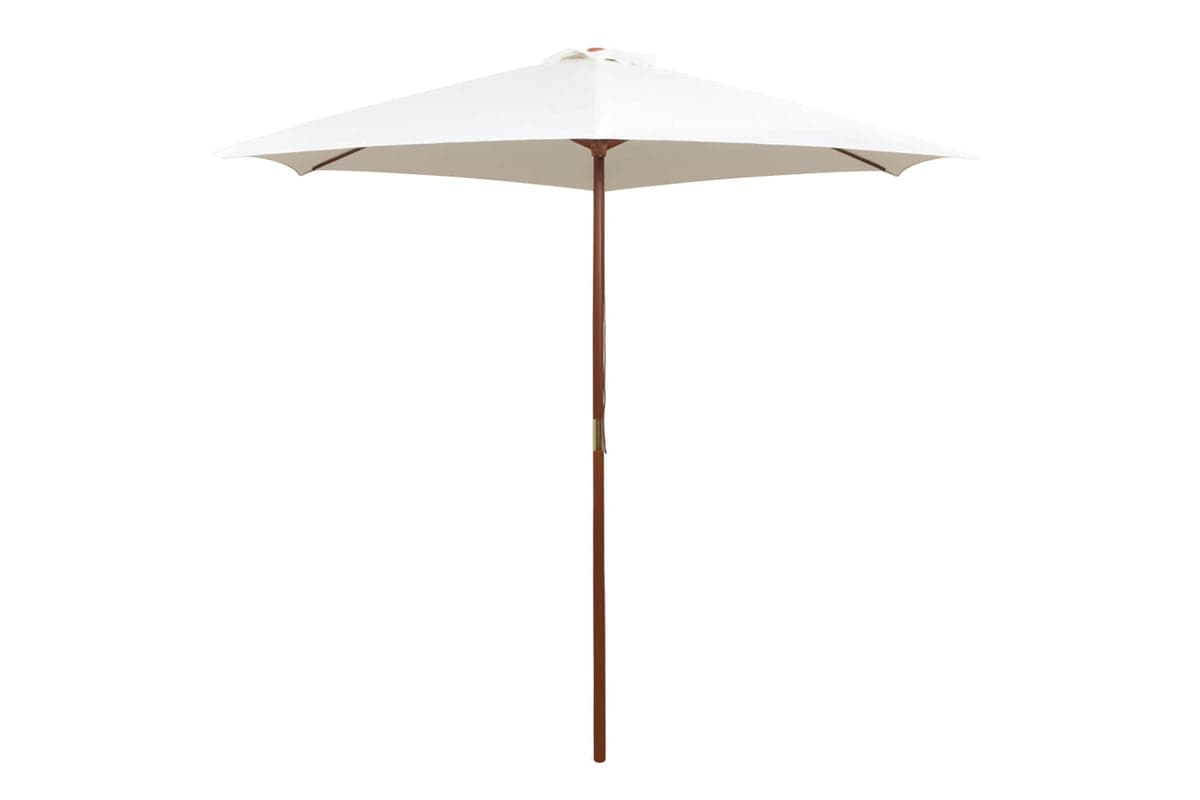 vidaXL 42962 Parasol 270x270cm Wooden Pole Cream White
