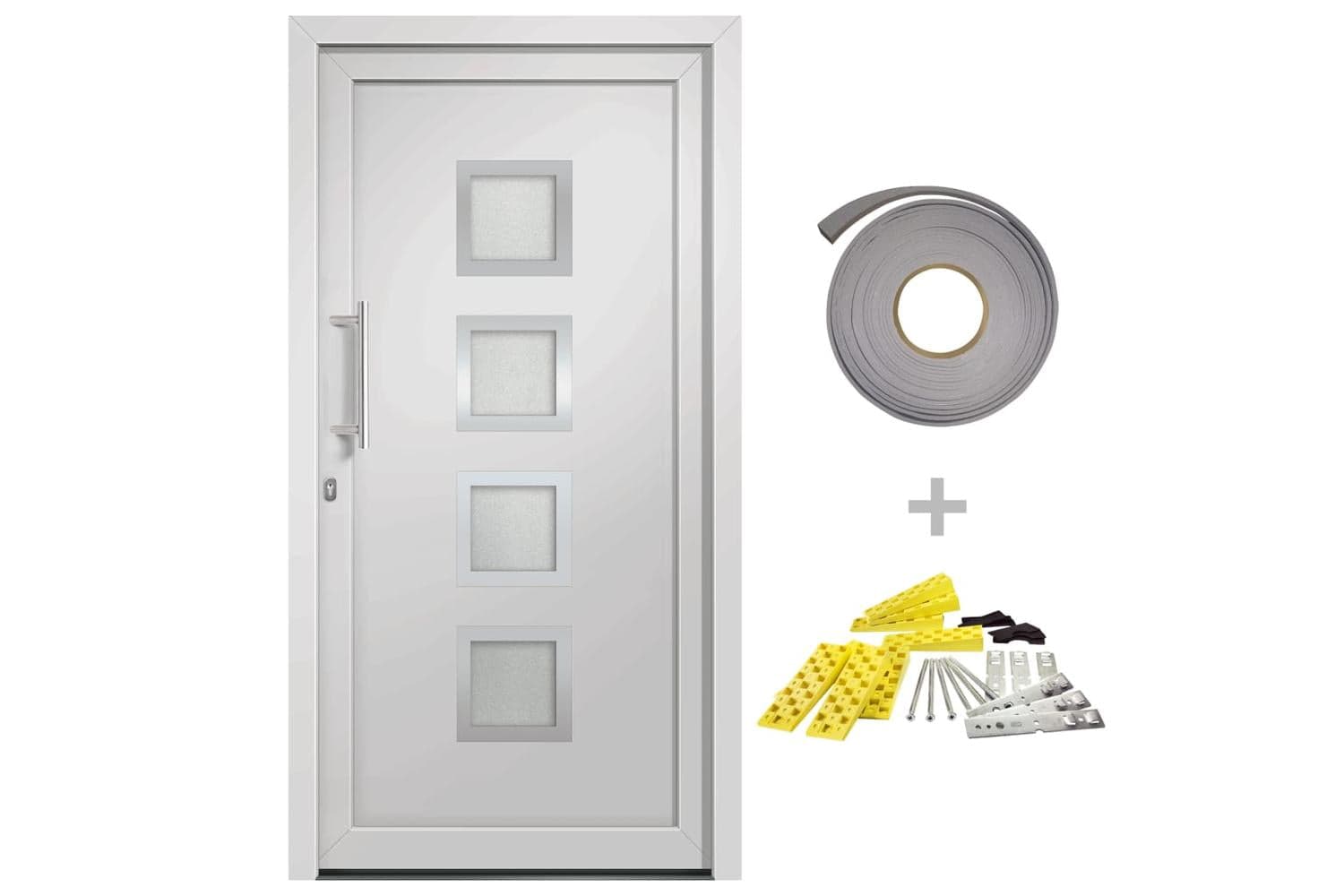vidaXL 279175 Front Door White 88x200cm