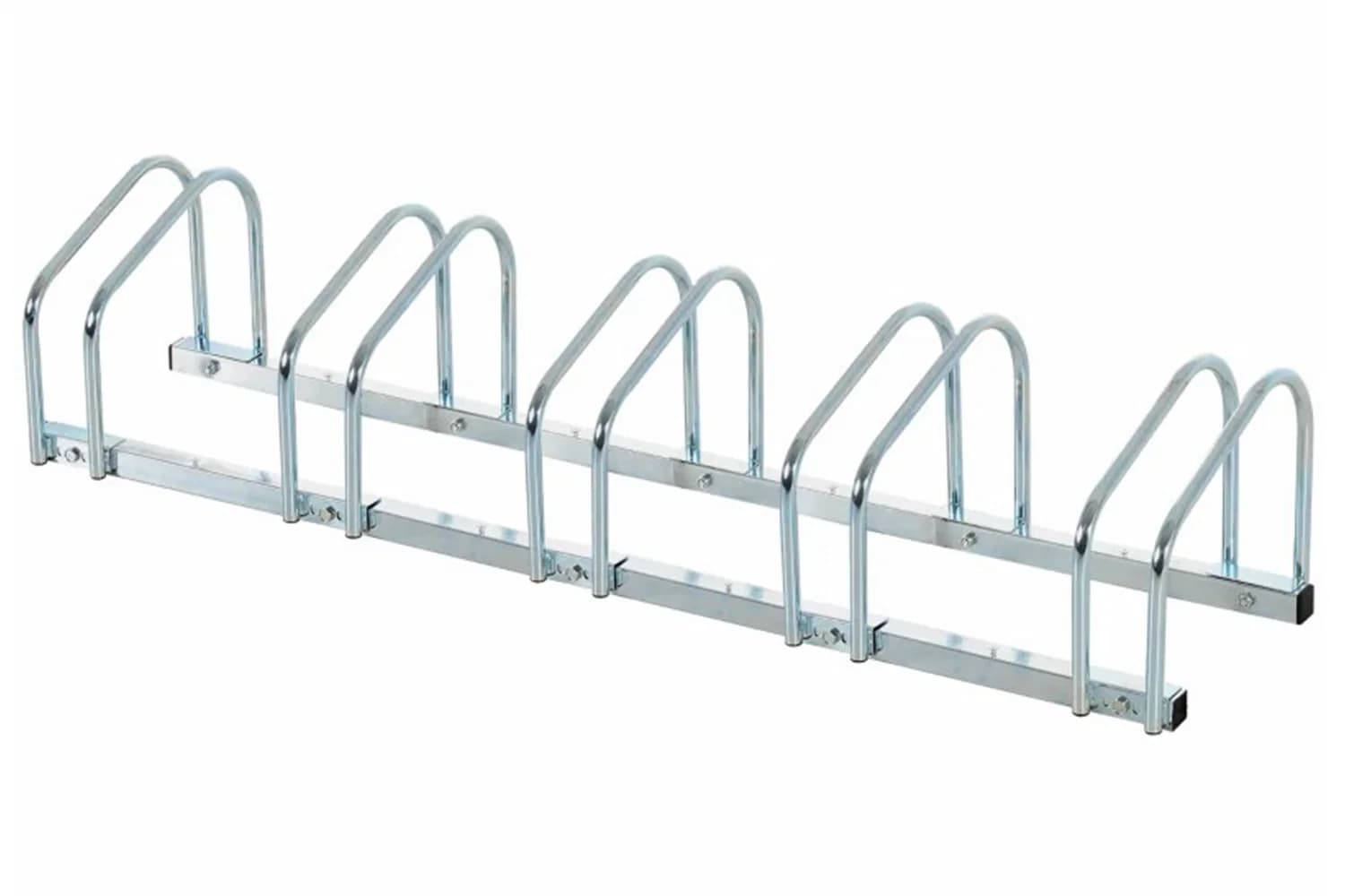 Homcom Bike Floor Stand with 5 Racks | Silver