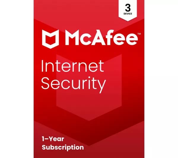MCAFEE Internet Security - 1 year for 3 devices