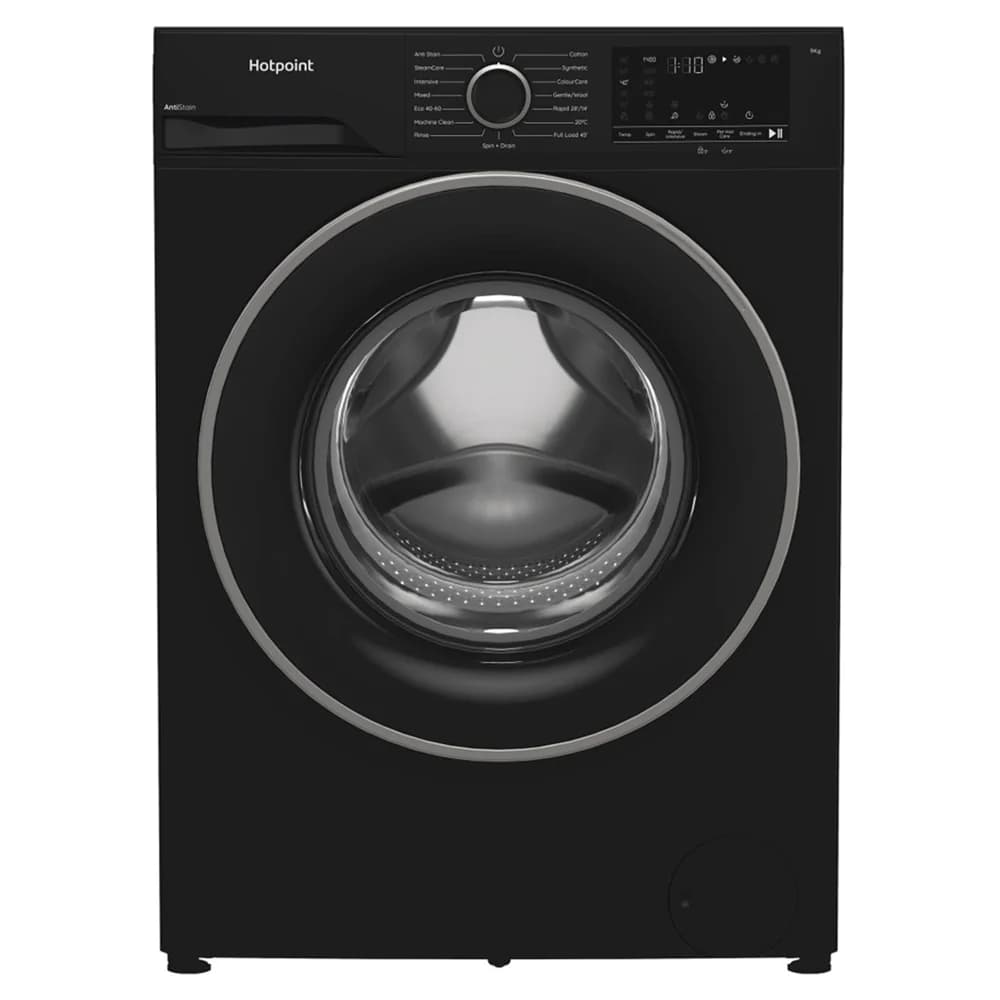 Hotpoint 9KG 1400RPM Freestanding Washing Machine - Black | H 91B ANTI STAIN IRE