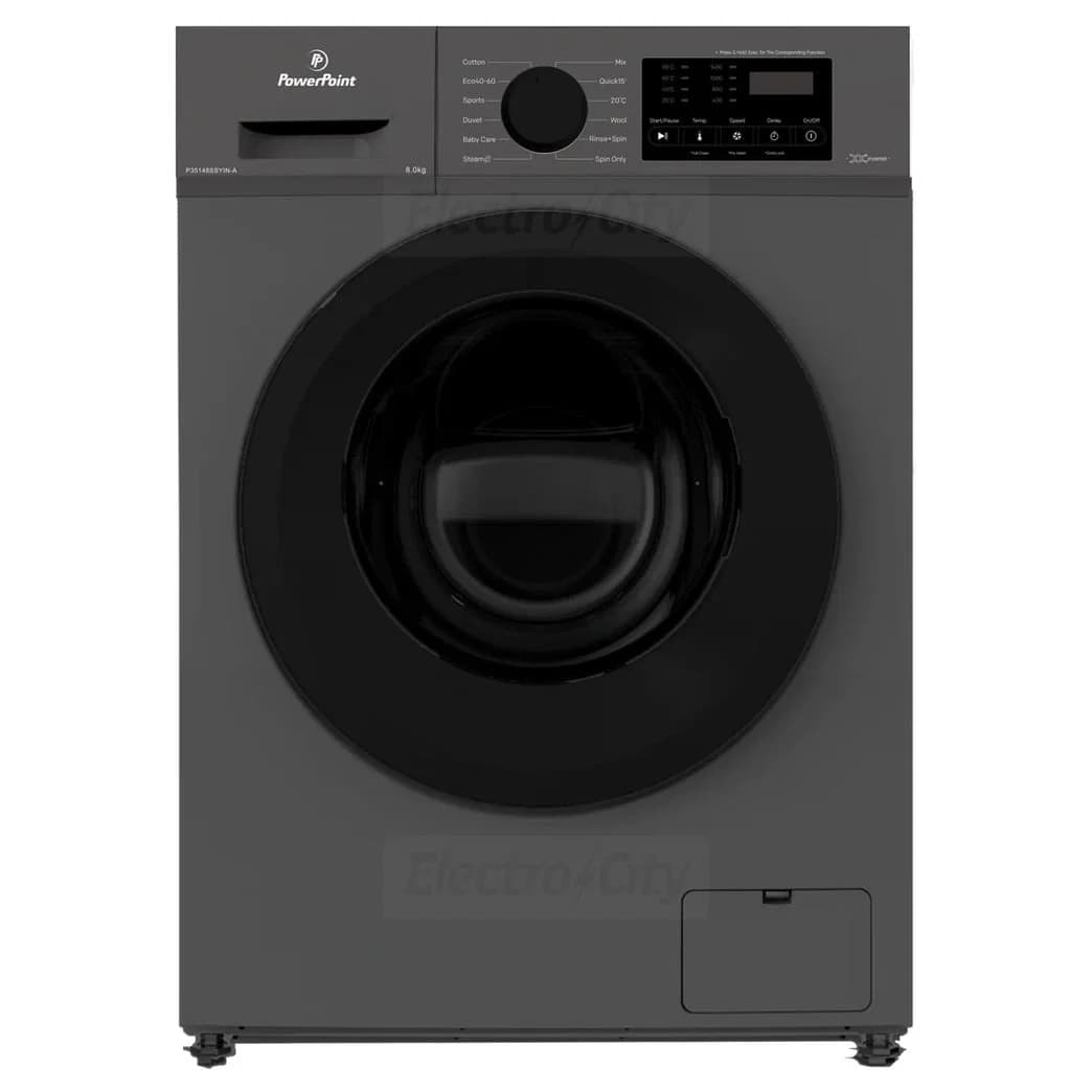 PowerPoint Freestanding 8kg 1400 Spin Washing Machine | Grey