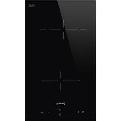 Refurbished Smeg SE232TD1 30cm 2 Zone Domino Frameless Ceramic Hob Black