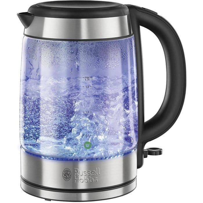 Russell Hobbs 2160010, Glass Kettle, Stainless Steel
