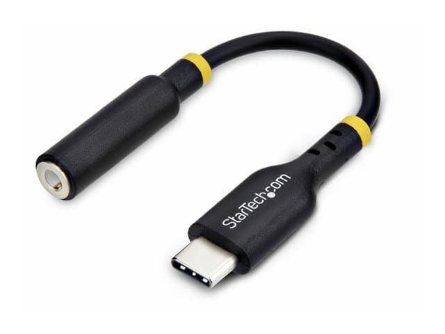 Startech USB-C Audio Adapter to 3.5mm TRRS Jack, Headphone Aux Dongle
