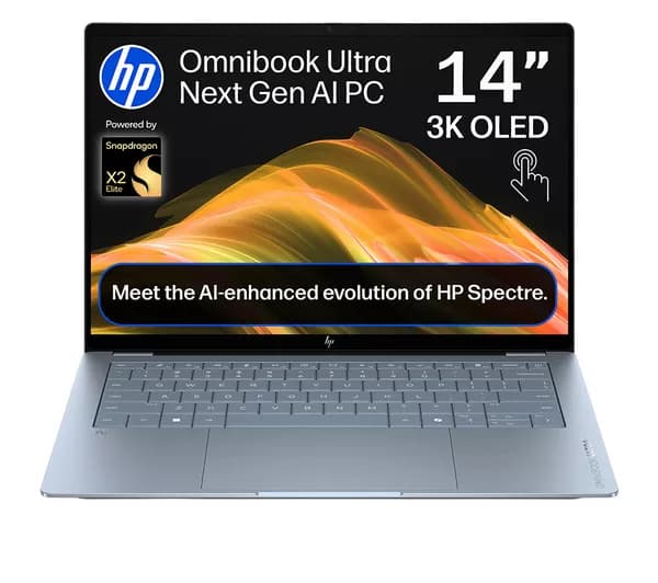 HP OmniBook Ultra 14" Laptop, Copilot+ PC - Snapdragon X2 Elite, 1 TB SSD, Stone Blue