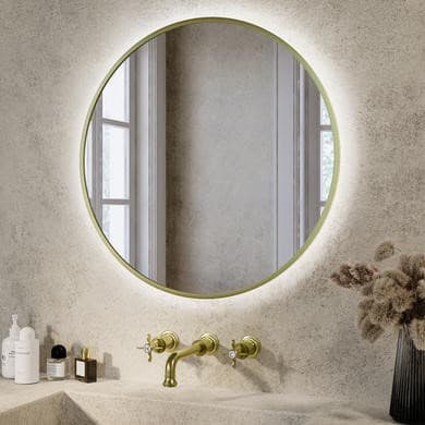 Orion Round Backlit Heated Bathroom Mirror