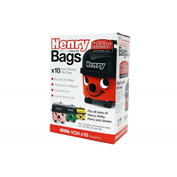 Henry HVR20011, 620W, Bagged Cylinder Vacuum Cleaner, Red/Black
