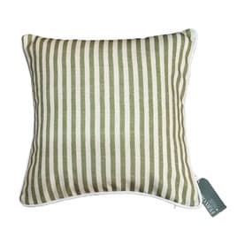 Weave Stripe Cushion Green