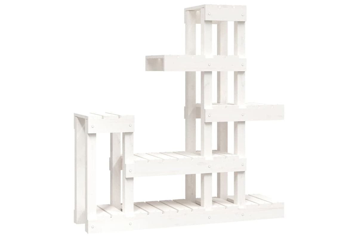 vidaXL 822103 Plant Stand White 92x25x97cm Solid Wood Pine