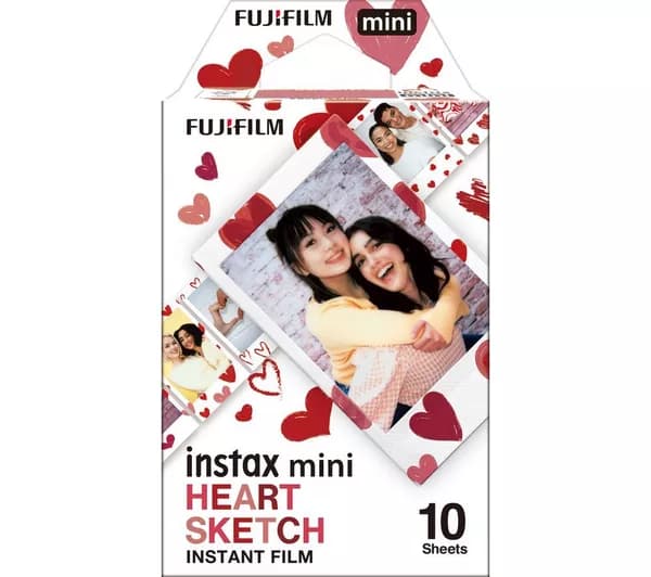INSTAX Mini Hearts Instant Film - 10 Shot Pack