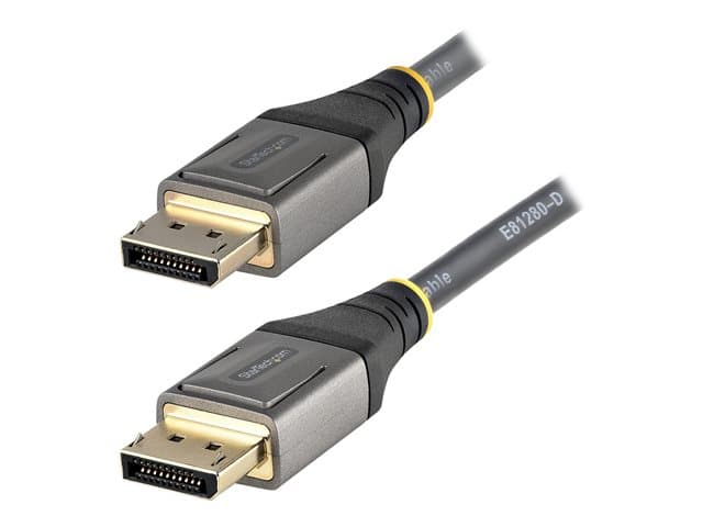 STARTECH.COM - StarTech 3ft (1m) VESA Certified DisplayPort 1.4 Cable, 8K 60Hz HDR10, Ultra HD 4K 120Hz DP Video Cable, DisplayPort to DisplayPort Cable, DP Cord for Monitors/Displays, M/M - DP 1.4 Cable with Latches (DP14VMM1M) - DisplayPort