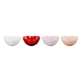 Stoneware Mini Heart Bowl 80ml, Set of Four