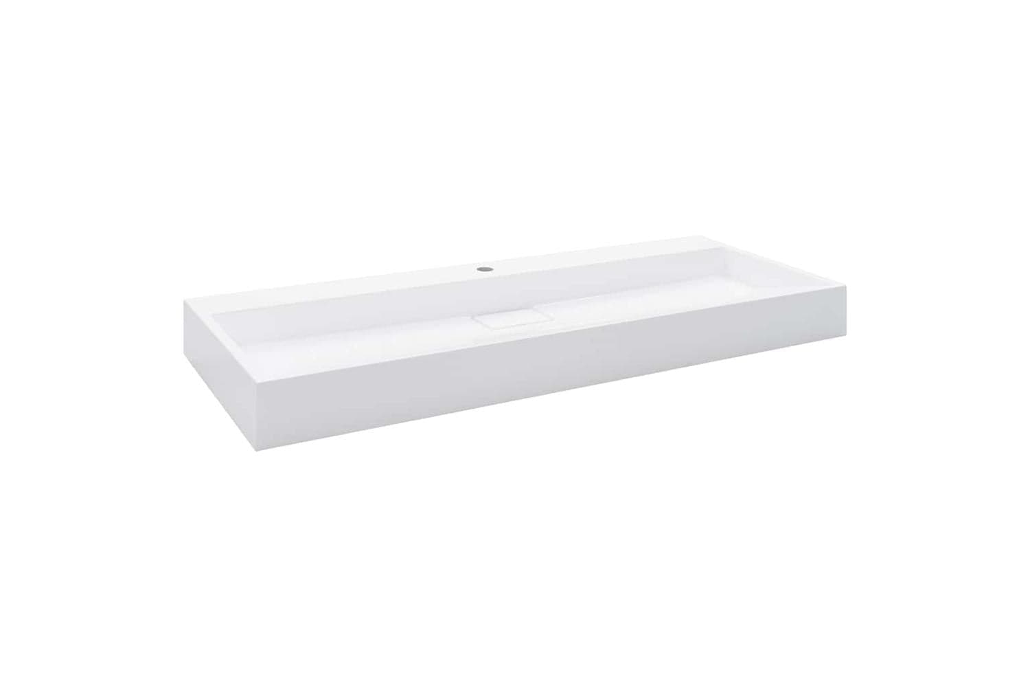 Vidaxl Wash Basin 120x46x11 Cm Mineral Cast/marble Cast White