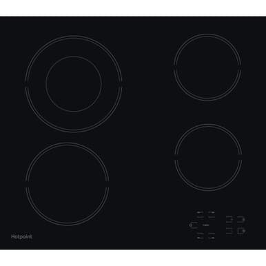 Hotpoint 60cm Ceramic Electric Hob - Black | HR612CH