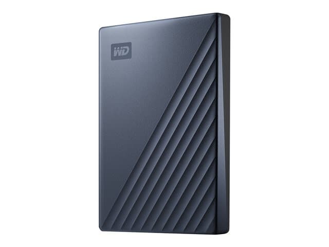 WESTERN DIGITAL - WD My Passport Ultra WDBC3C0020BBL - Hard drive - encrypted - 2 TB - external (portable) - USB 3.0 (USB-C connector) - 256-bit AES - blue