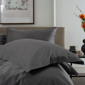 200 Thread Count 100% Cotton Oxford Pillowcase Charcoal