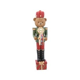 Teddy Nutcracker with Drum Decoration 30cm