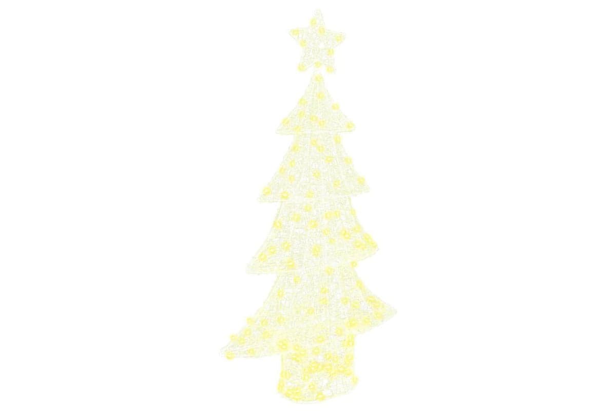 Vidaxl Christmas Tree With 160 Leds Warm White 150 Cm Acrylic