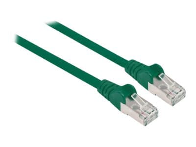 INTELLINET - Network Patch Cable, Cat6A, 10m, Green, Copper, S/FTP, LSOH / LSZH, PVC, RJ45, Gold Plated Contacts, Snagless, Booted, Lifetime Warranty, Polybag - patch cable - 10 m - green