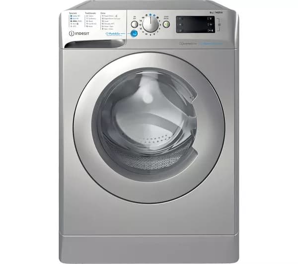 INDESIT Innex Steam Push&Go BWE 81496X SV UK 8 kg 1400 Spin Washing Machine - Silver