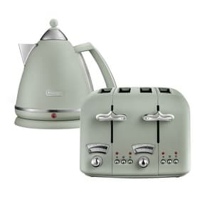 Argento Flora Kettle & Toaster Set Green
