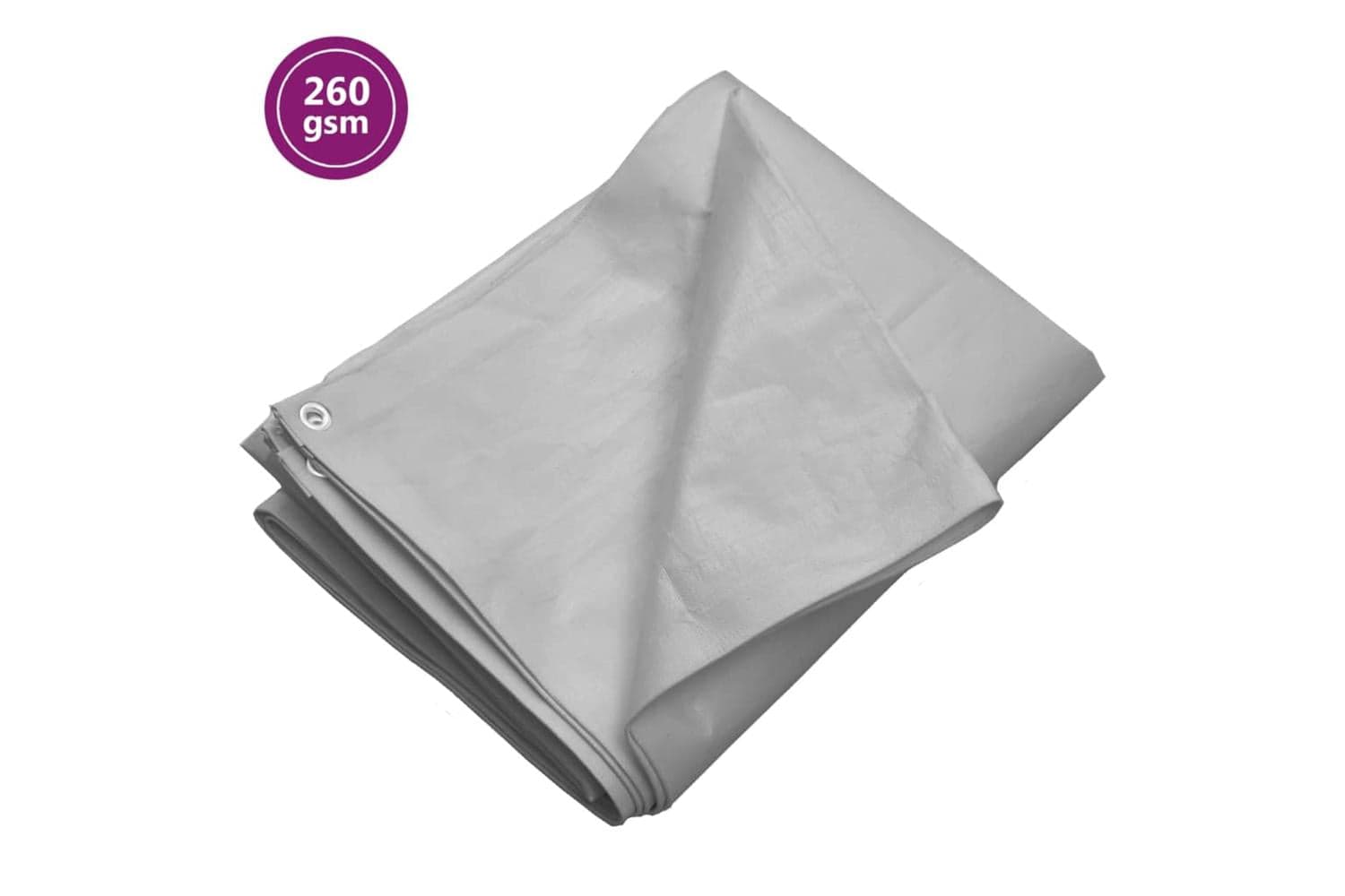 Vidaxl 151499 Tarpaulin 3x4 M Grey Hdpe