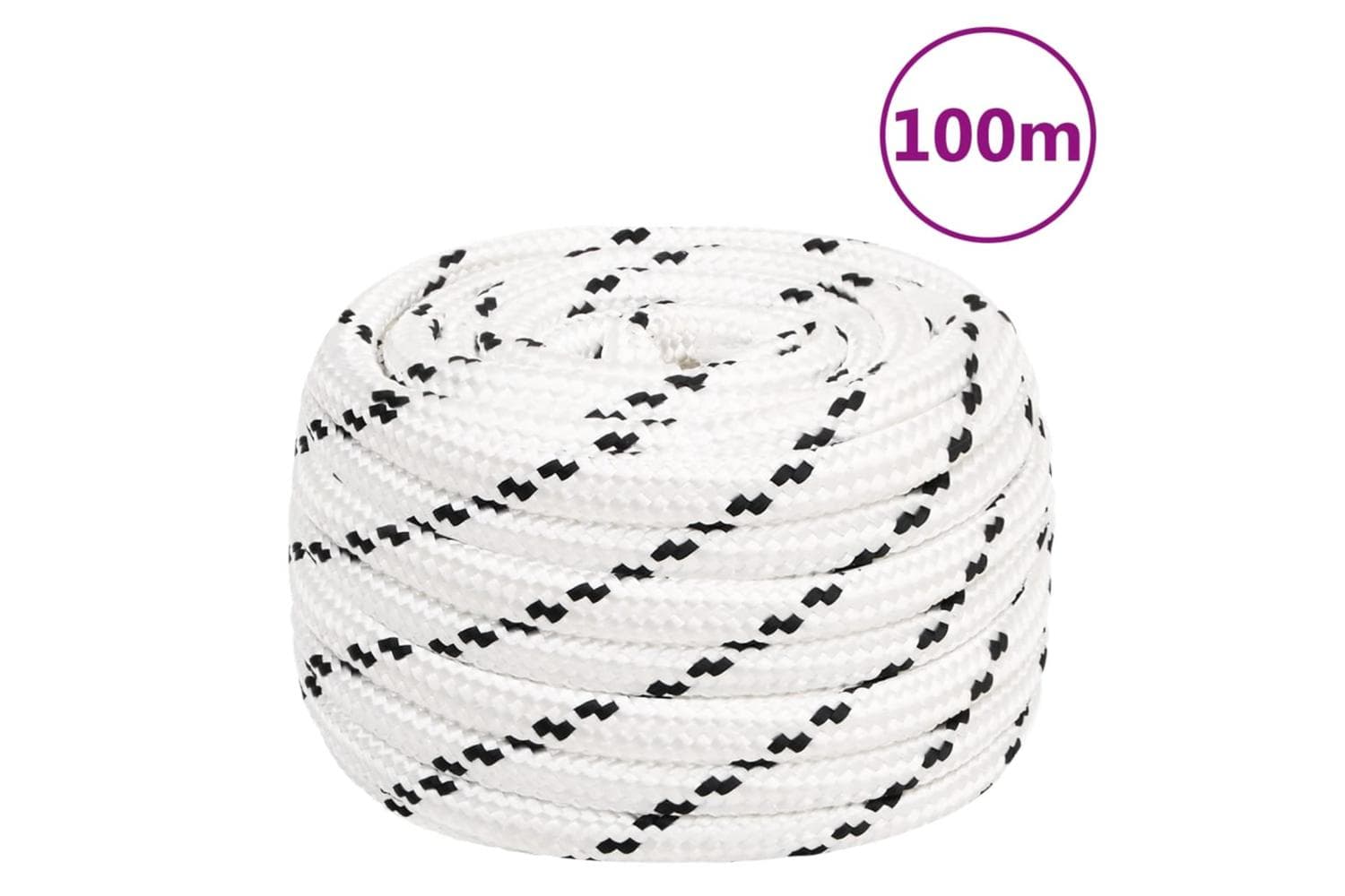 vidaXL 152785 Work Rope White 16mm 100 M Polyester