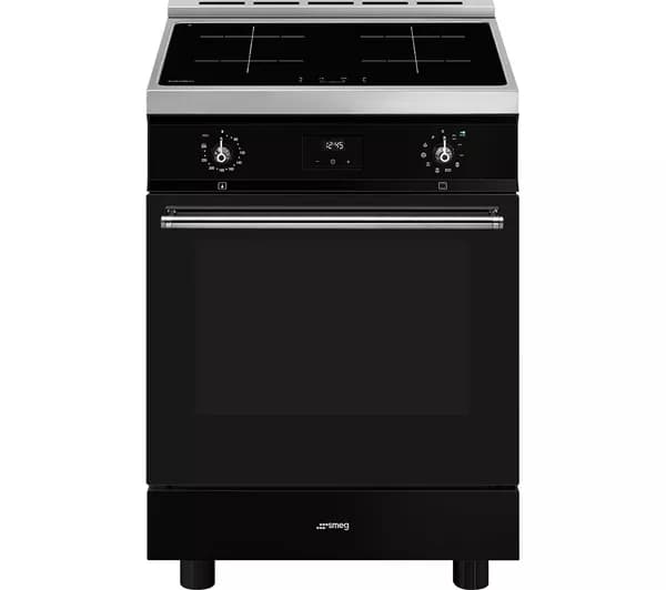 SMEG Concert C6IPBLT2 60 cm Electric Induction Pyrolytic Cooker - Black & Stainless Steel