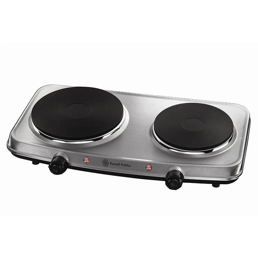 Russell Hobbs 25CM 2 Zone Electric Mini Hob - Stainless Steel | 15199