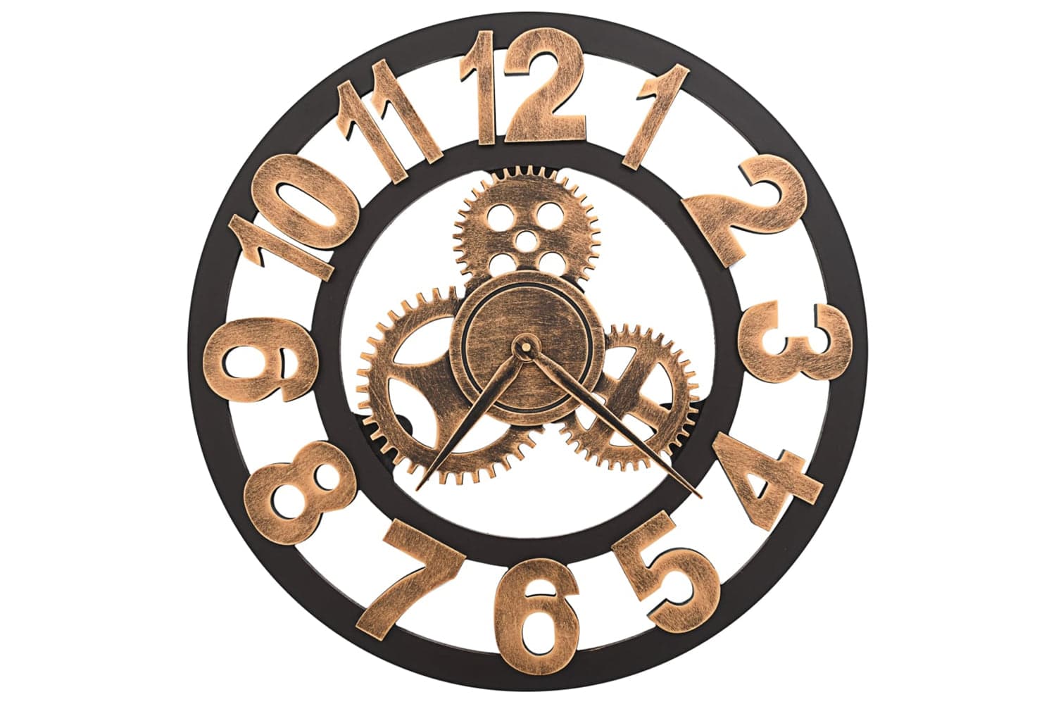 Vidaxl 283861 Metal Wall Clock 58 cm | Golden And Black