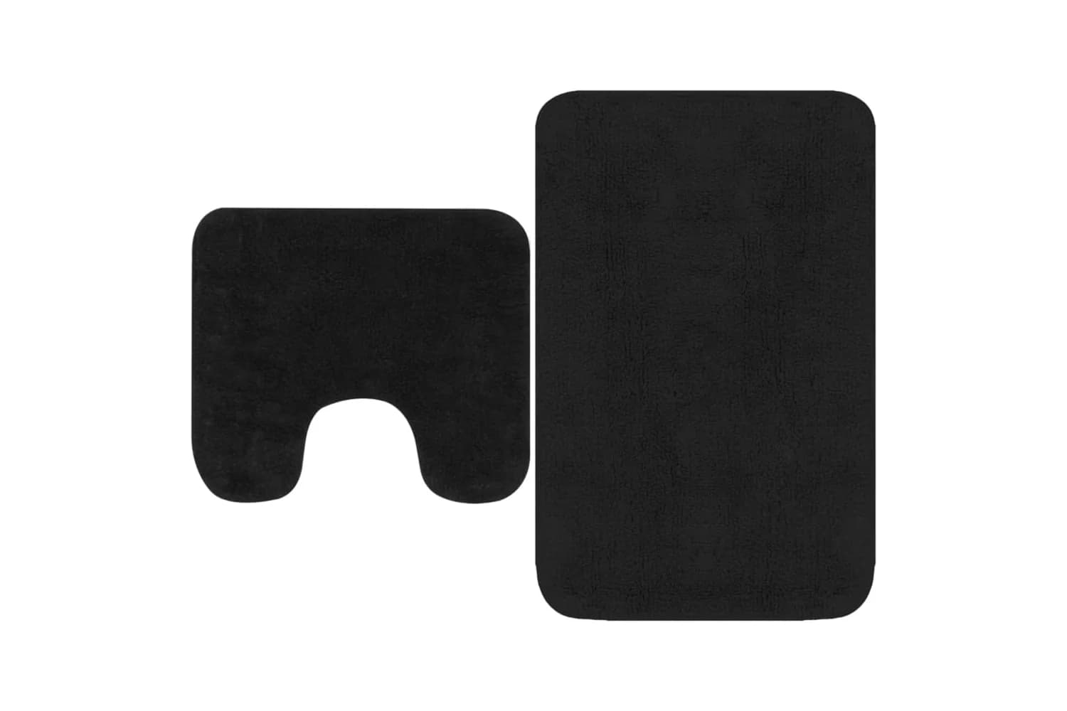 Vidaxl 133229 Bathroom Mat Set 2 Pieces Fabric Anthracite